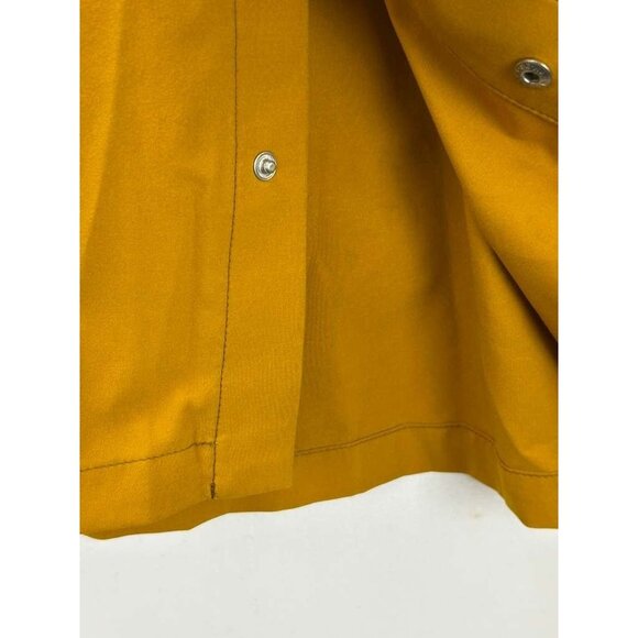 Arc'teryx Men's Size Small Button Up Short Sleeve Shirt Mustard Yellow - Picture 9 of 11